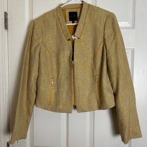 NWT Vintage Business Casual The Limited Mustard Yellow Blazer Women Size L